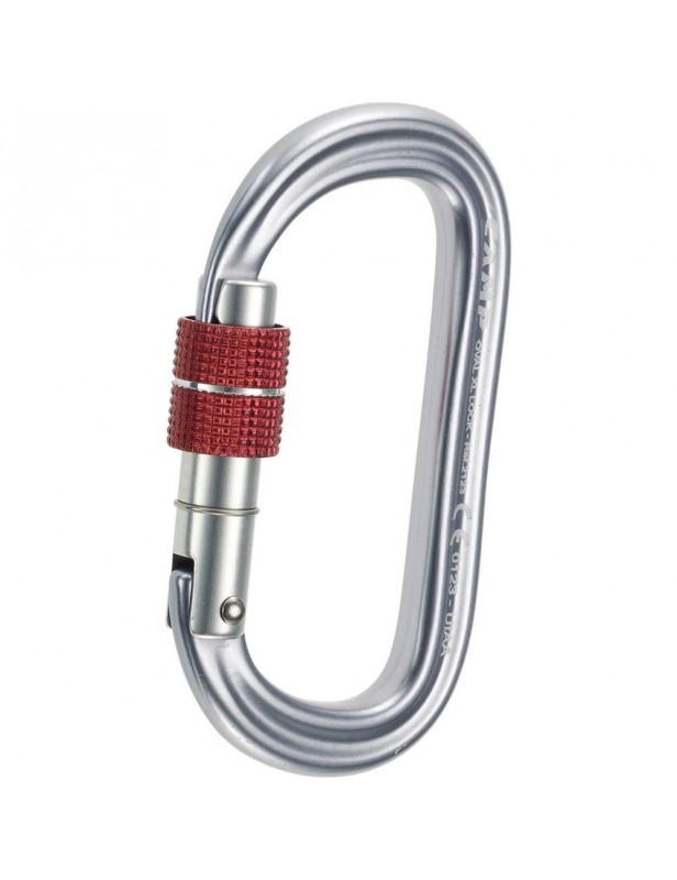 Mosquetón de aluminio con tornillo ovalado